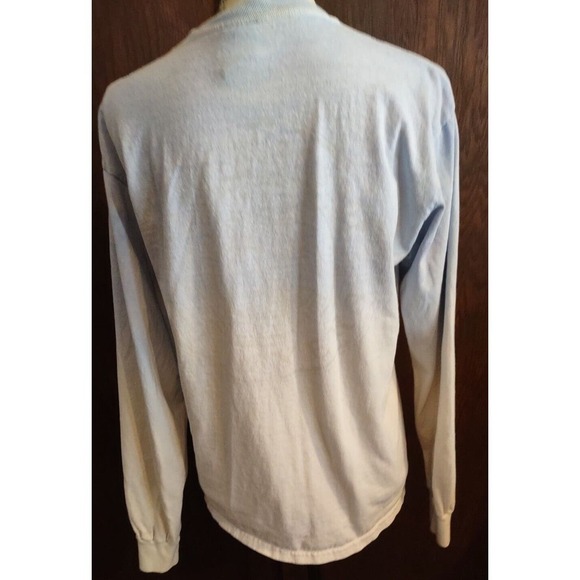 Ron Jon Womens Medium Surf Shop Fort Meyers Ombre Long Sleeve T Shirt Tee Crop - Picture 3 of 5